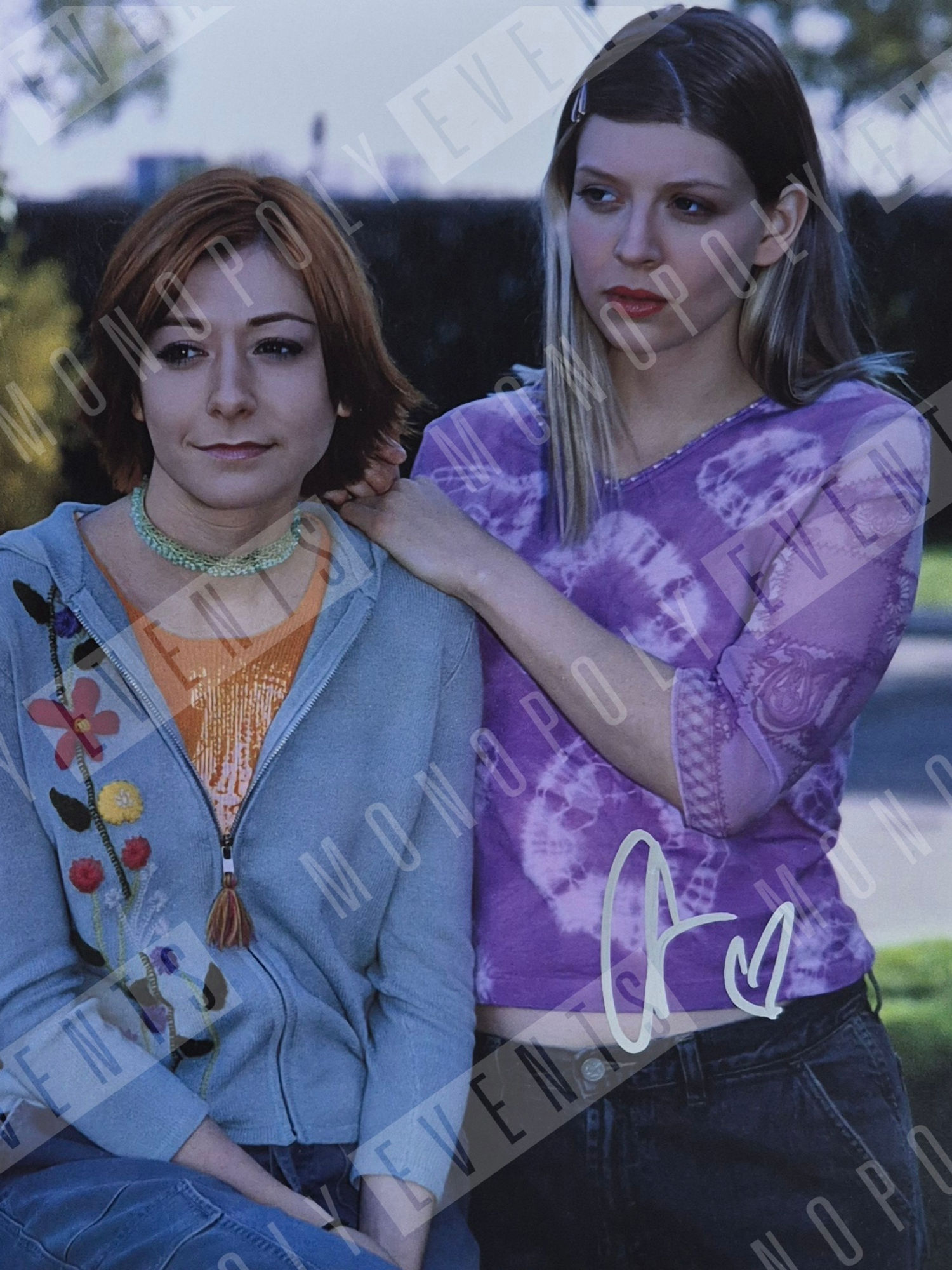 Amber Benson Signed Buffy the Vampire Slayer Close 8x10" Print