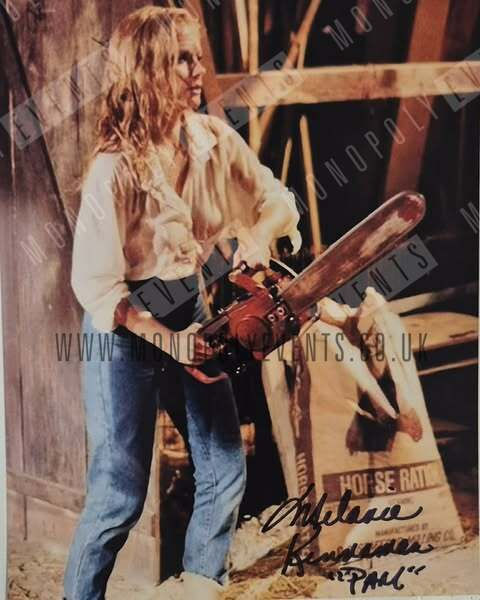 Melanie Kinnaman Signed Friday the 13th Chainsaw 8x10” Print