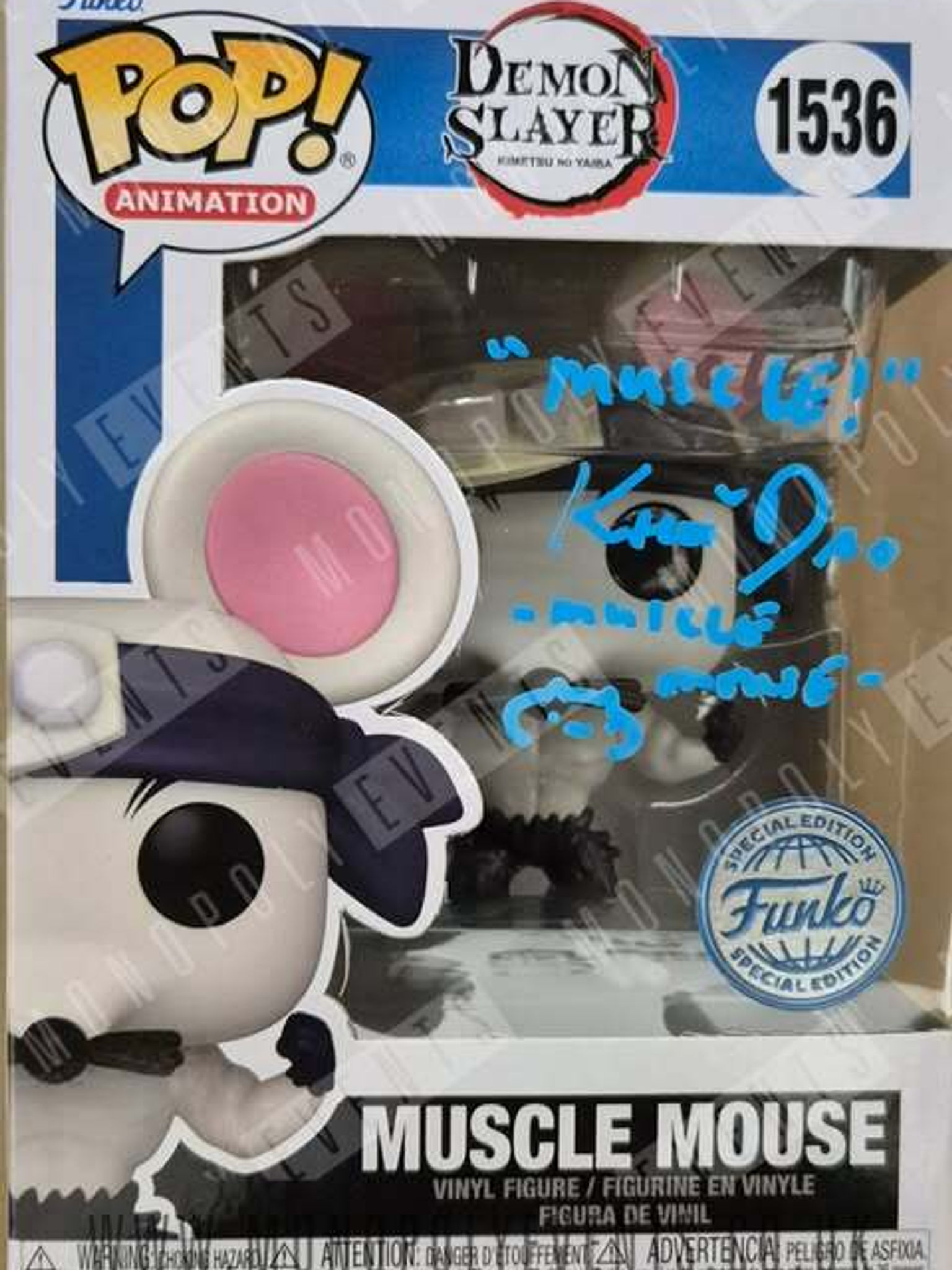 Khoi Dao Signed Funko #1536 Animation Demon Slayer Muscle Mouse