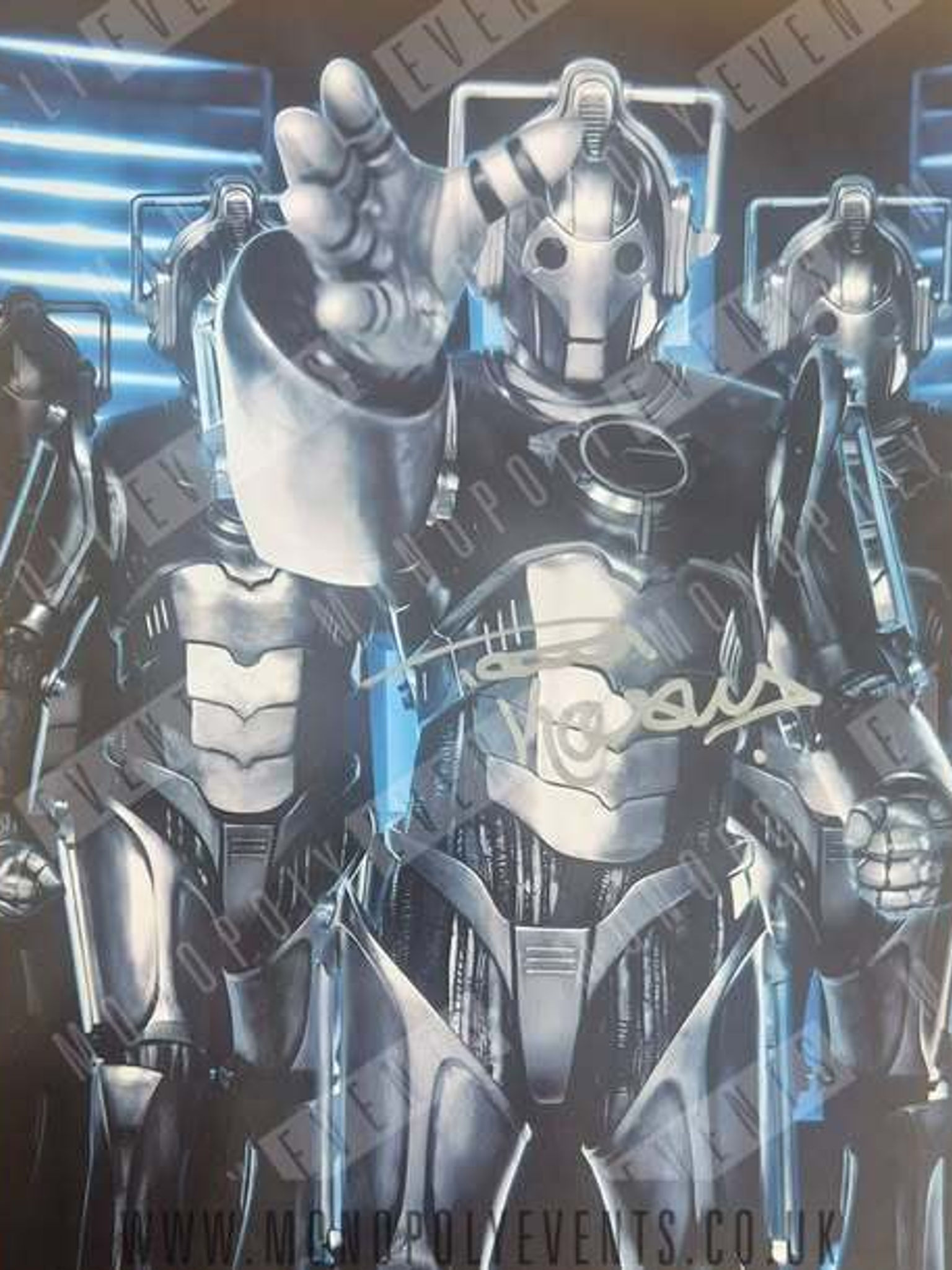 Paul Kasey Signed Doctor Who Cyberman 8x10” Print