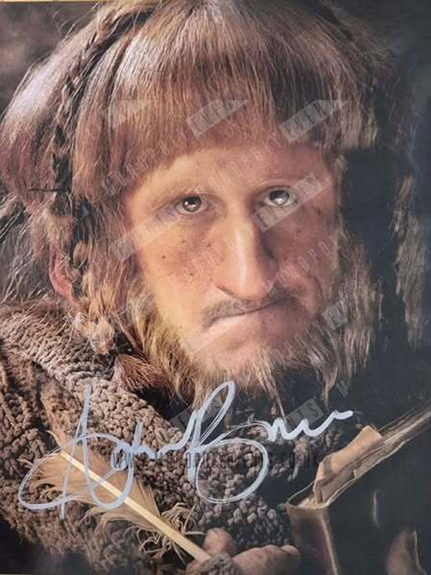 Adam Brown Signed The Hobbit Close Up 8x10" Print