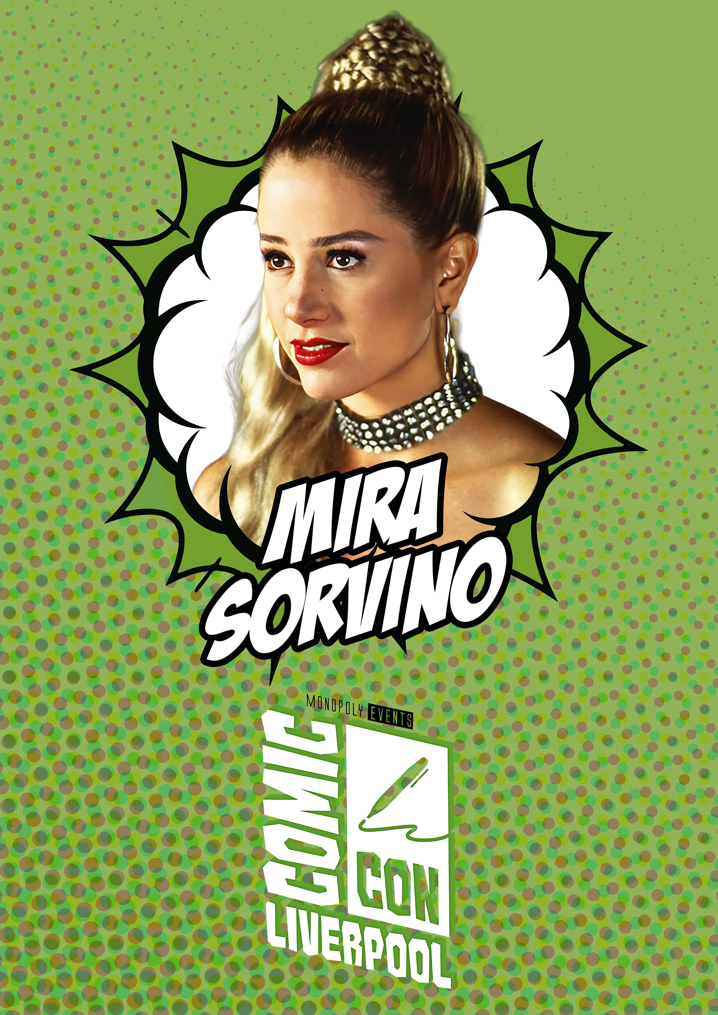 Mira Sorvino Signed Comic Con Liverpool A0 Poster