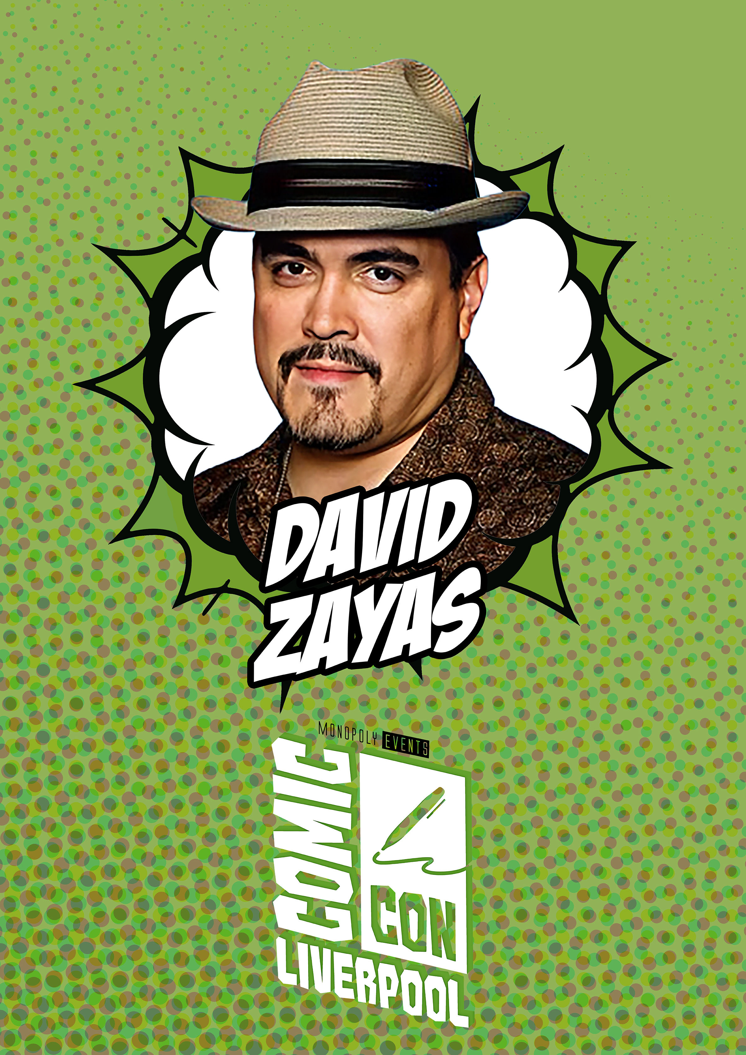 David ZayasSigned Comic Con Liverpool A0 Poster