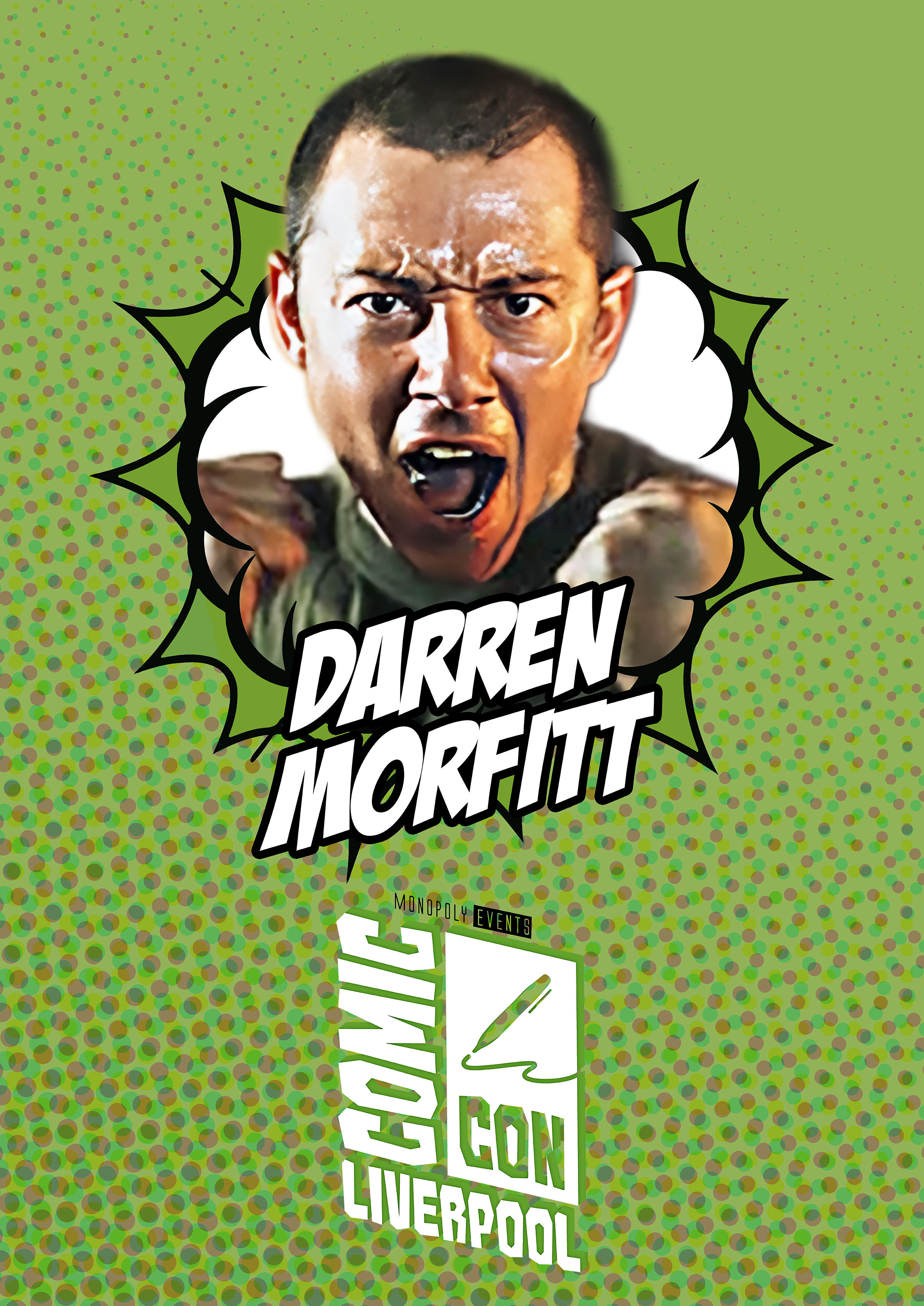Darren Morfitt Signed Comic Con Liverpool A0 Poster