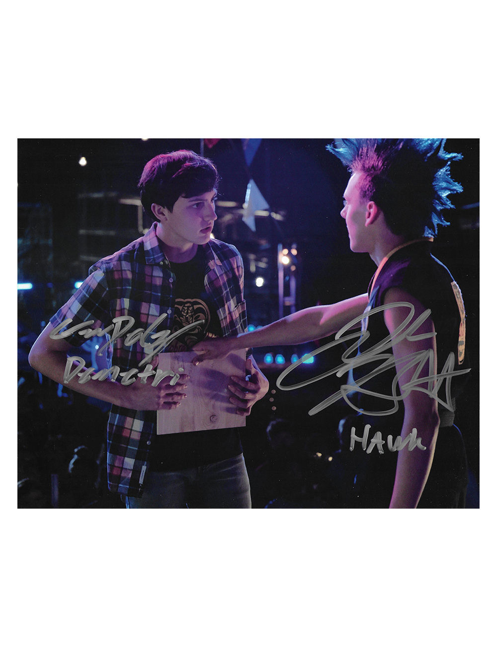 10x8 Cobra Kai Print Signed by Jacob Bertrand & Gianni DeCenzo