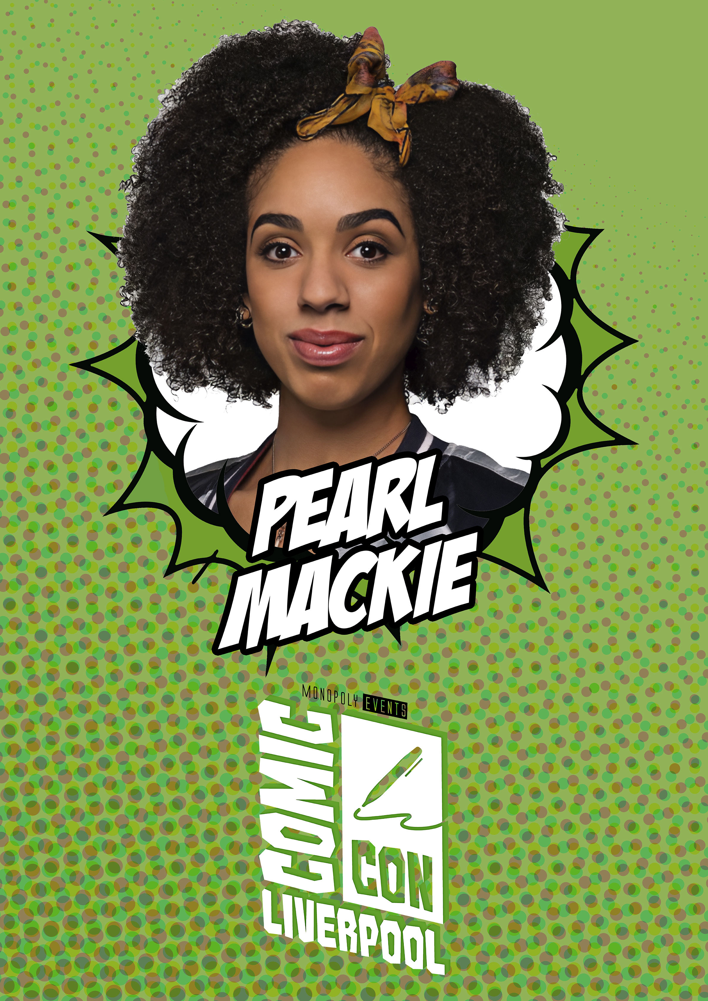 Pearl Mackie Signed Comic Con Liverpool A0 Poster