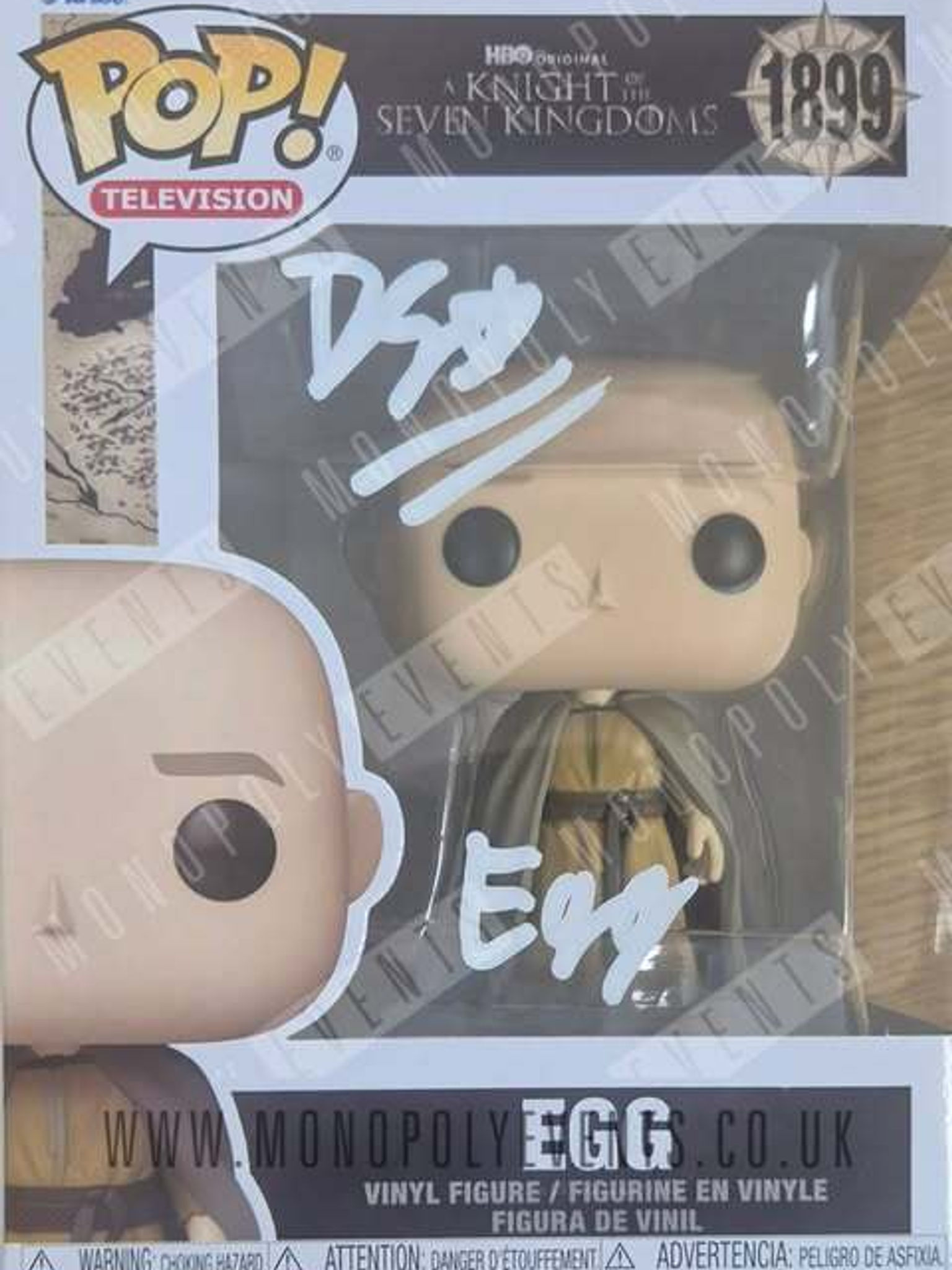 Dexter Sol Ansell Signed Funko #1899 A Knight of the Seven Kingdoms Egg