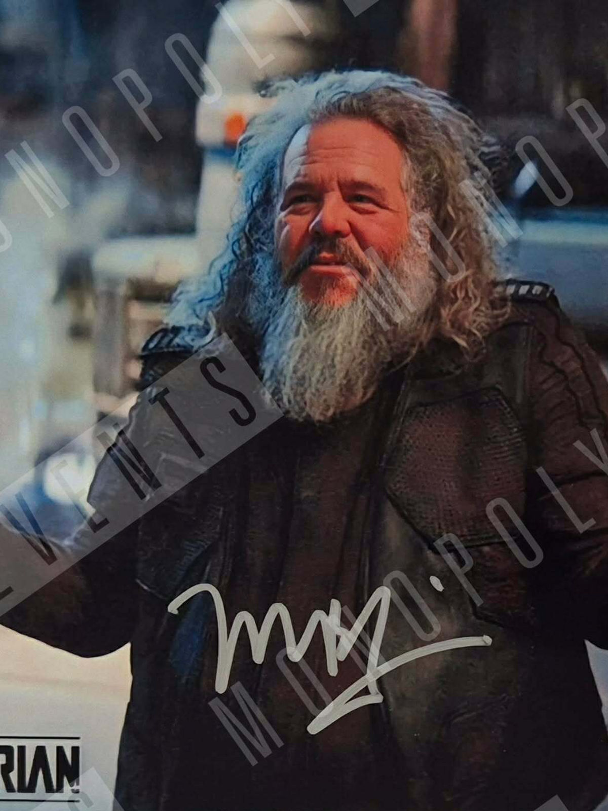 Mark Boone Jnr Signed The Mandolorian Close Up 10x8" Print