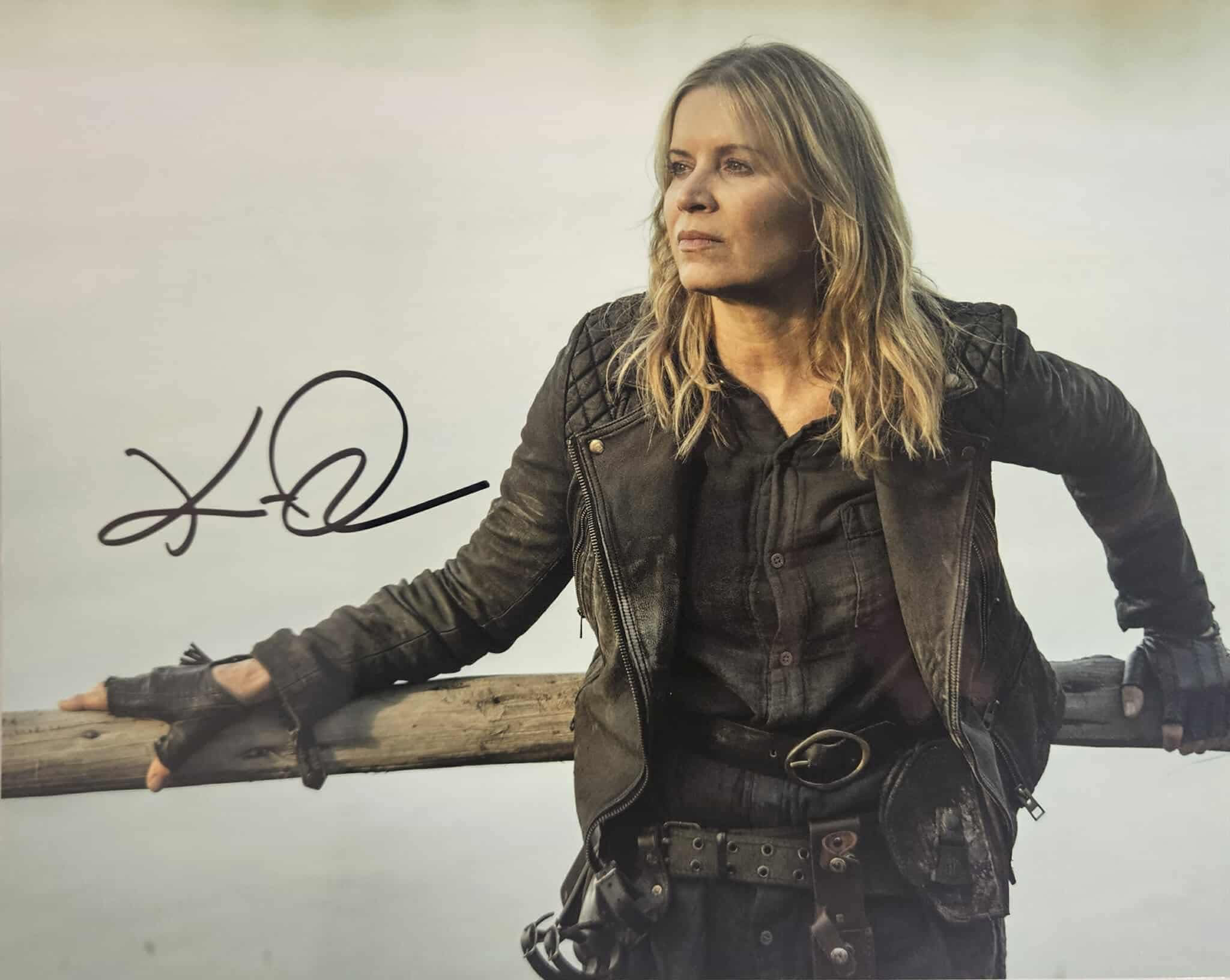 10x8" Madison leaning The Walking Dead Print Signed by Kim Dickens