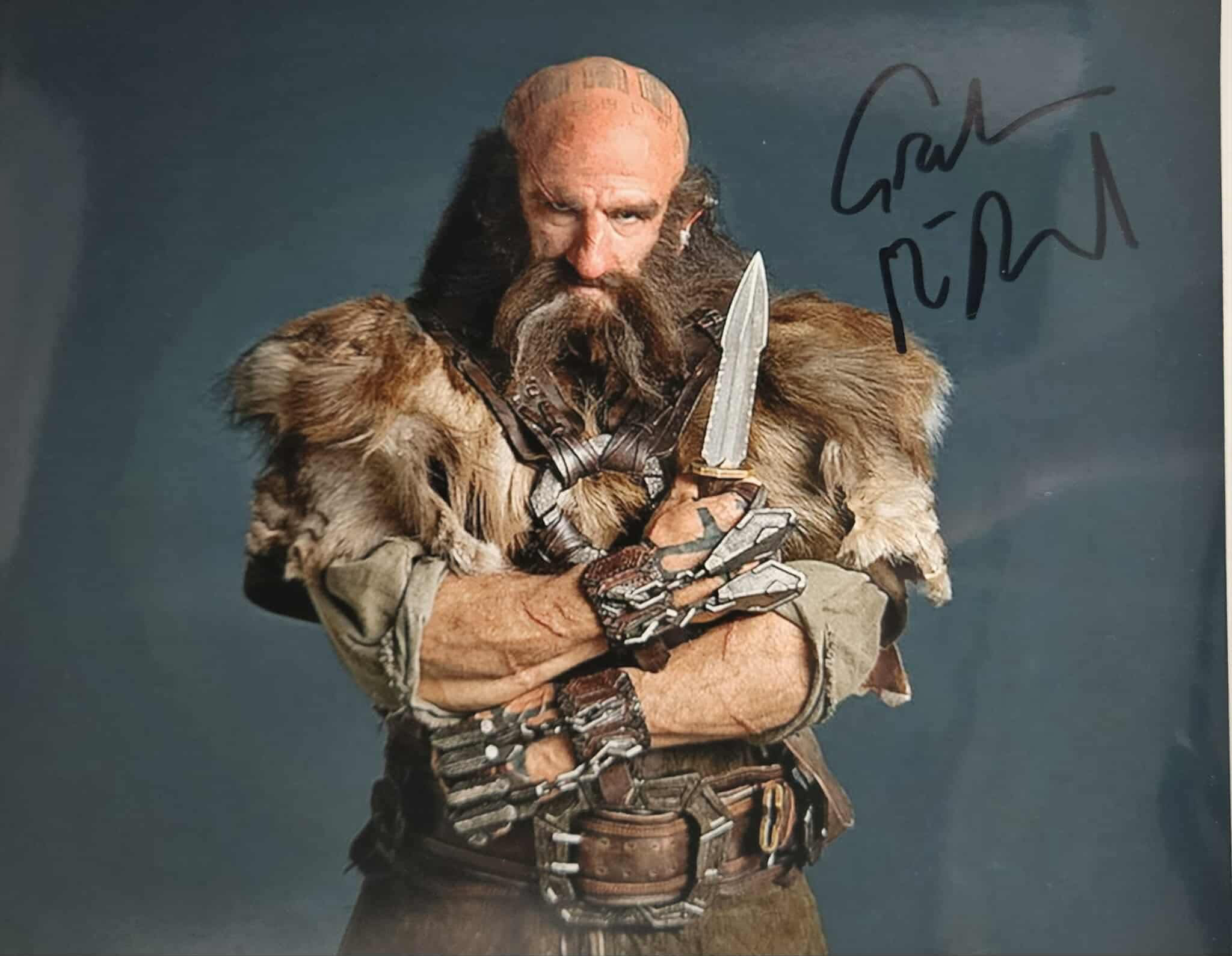 10x8" The Hobbit Dwalin Promo Print Signed by Graham McTavish