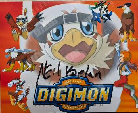 Neil Kaplan Signed Digimon 10x8” Print