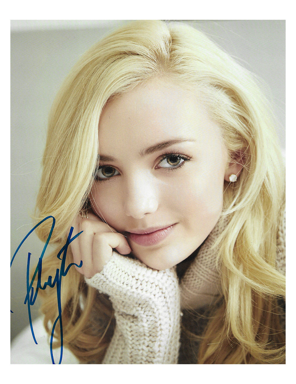 8x10 Photographic Print Signed by Peyton List