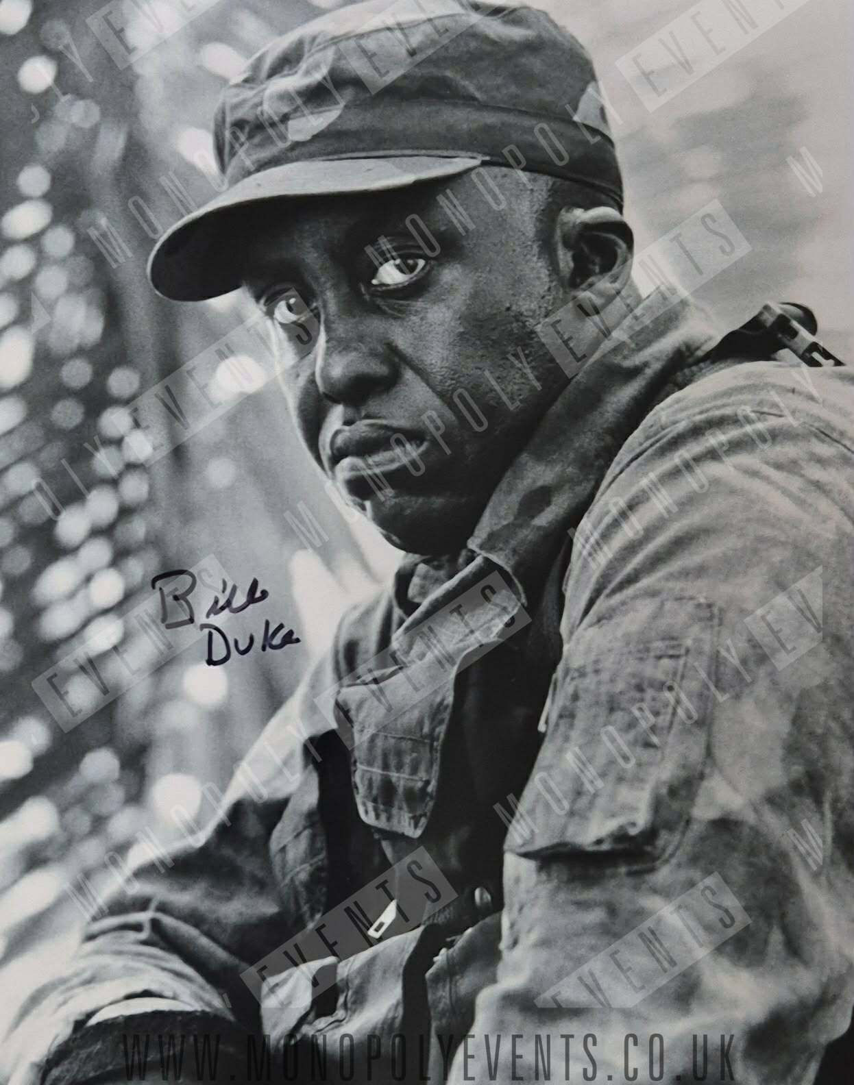 Bill Duke Signed Predator Black & White 8x10" Print Central