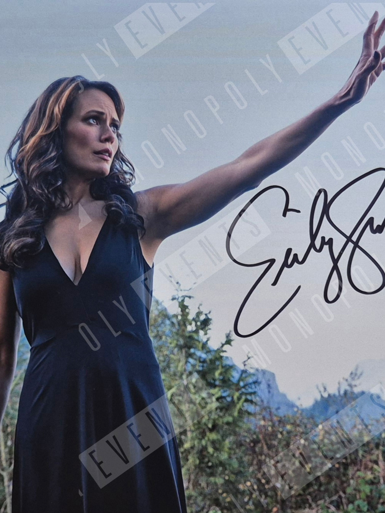 Emily Swallow Signed Supernatural Hand Up 10x8" Print