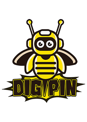 Thumbnail: Unisex Digipin Logo Black Tee