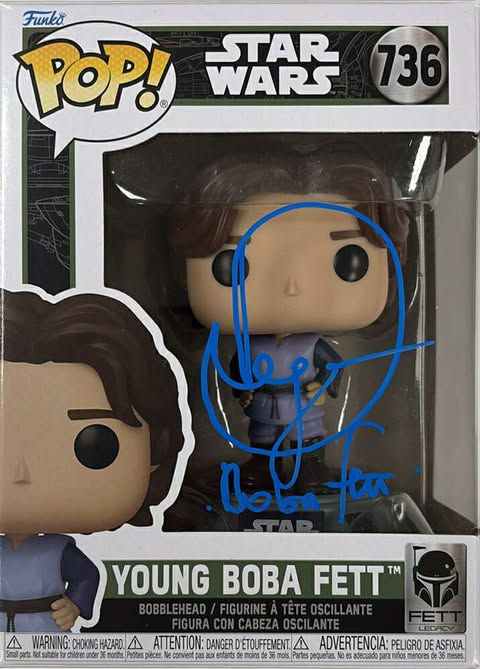 #736 Star Wars Young Boba Fett Funko Signed by Daniel Logan