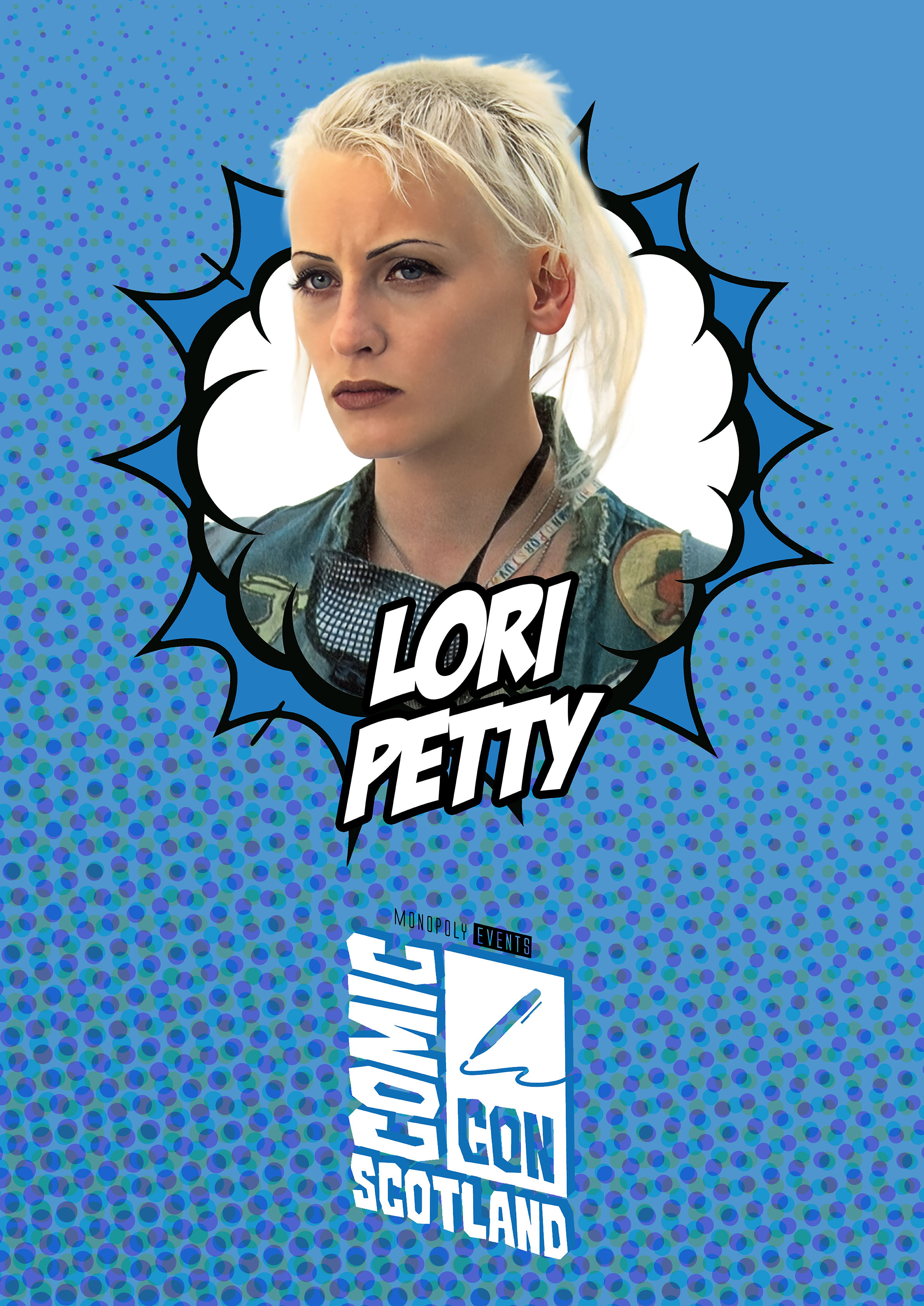 Lori Petty Signed Comic Con Scotland (Edinburgh) A0 Poster