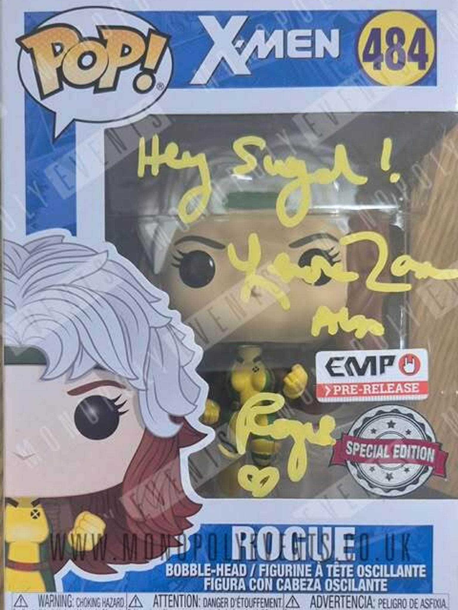 Lenore Zann Signed Funko #484 X-Men Rogue