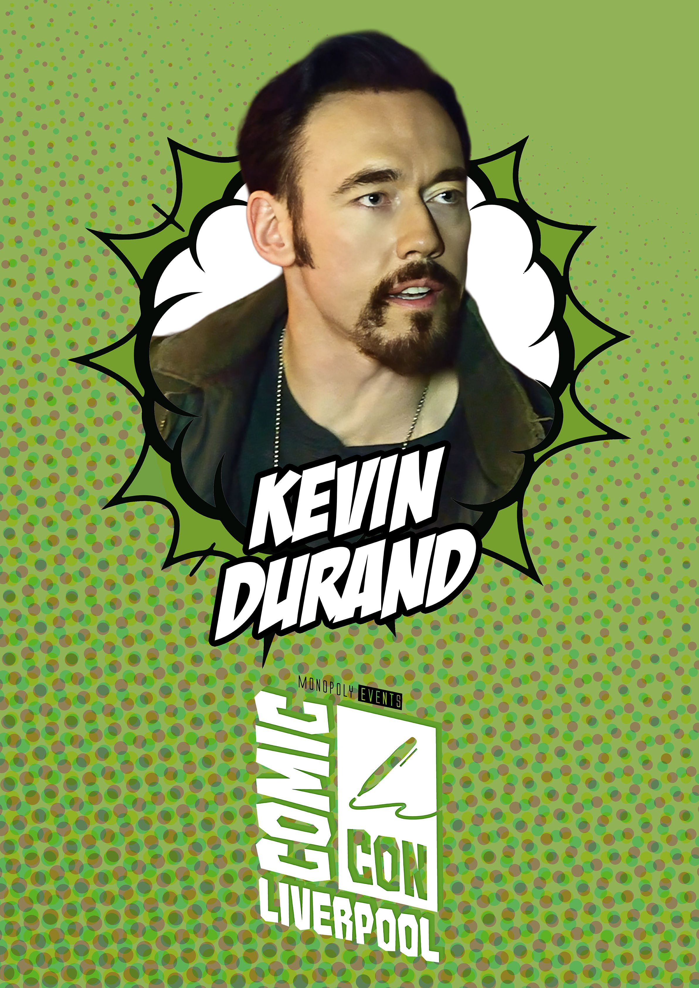 Kevin Durand Signed Comic Con Liverpool A0 Poster
