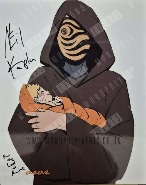 Neil Kaplan Signed Naruto: Shippuden Baby 8x10” Print