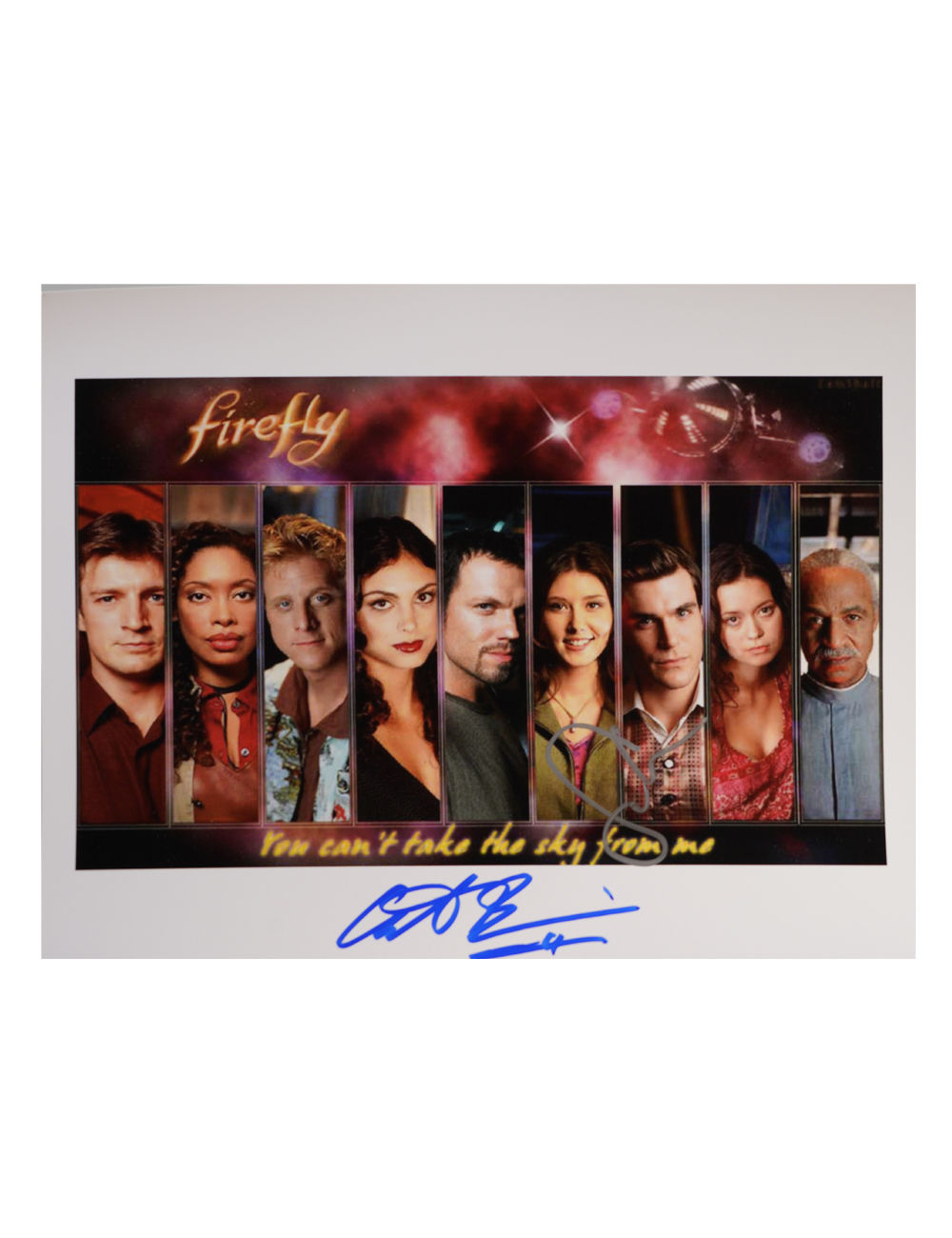 10x8" Firefly Cast Edit Print Signed by Sean Maher & Adam Baldwin