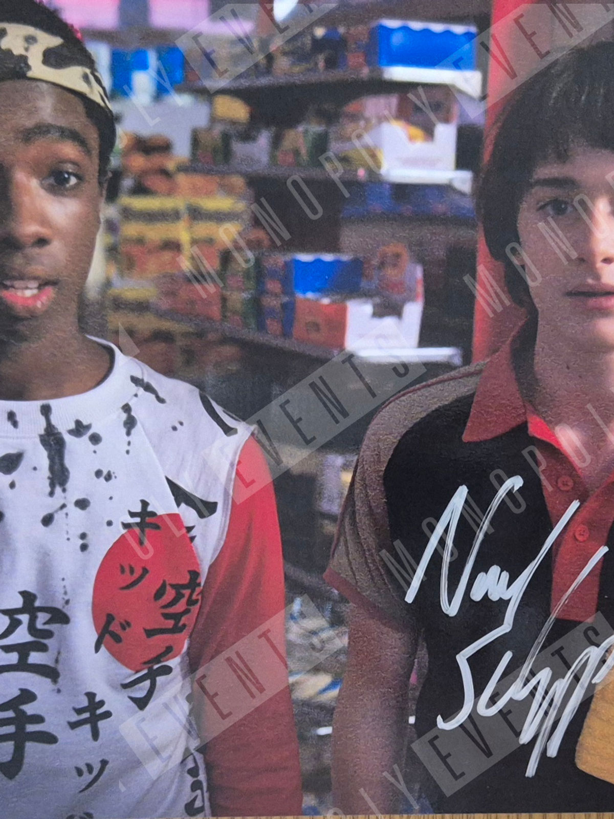 Noah Schnapp Signed Stranger Things with Lucas 10x8" Silver Central