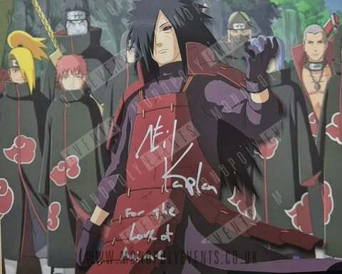 Neil Kaplan Signed Naruto Army in White 10x8” Print