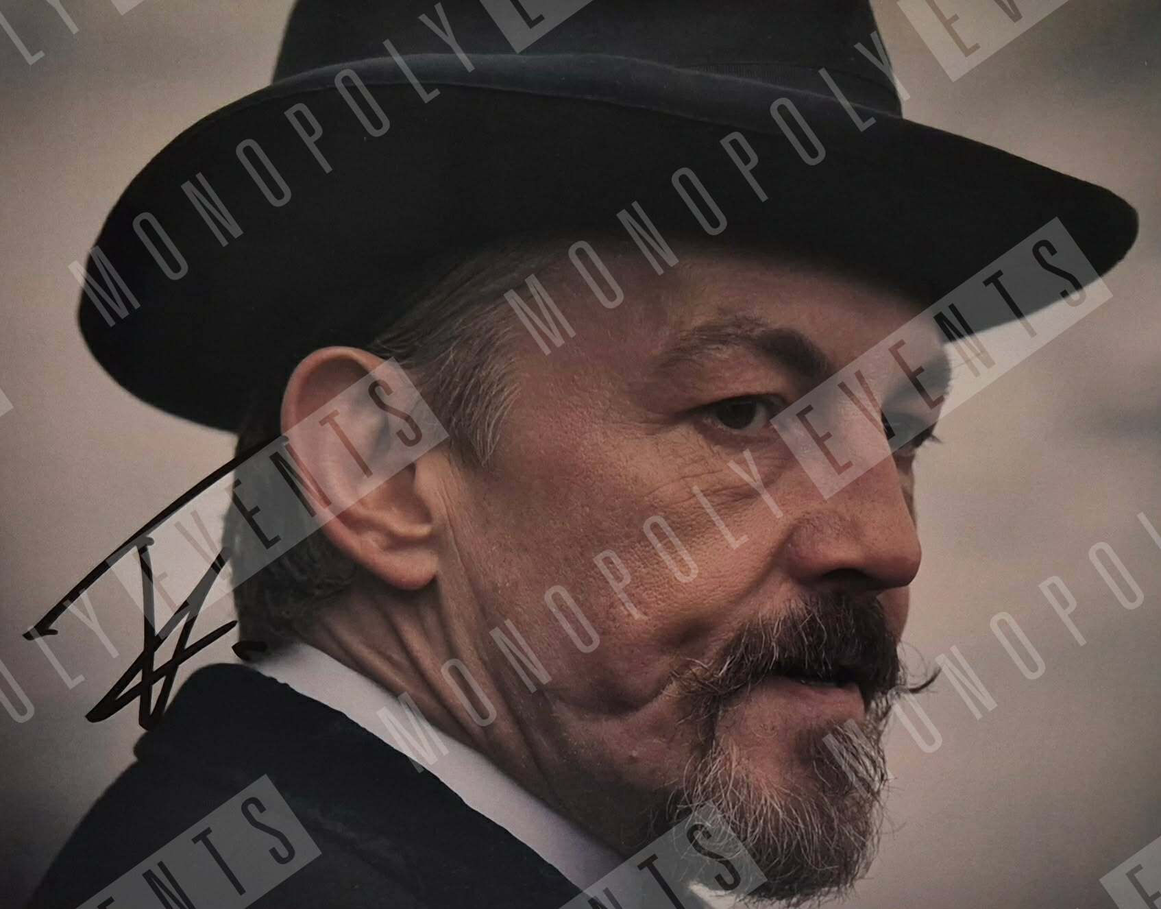 Tommy Flanagan Signed Peaky Blinders Close Up 8x10" Print