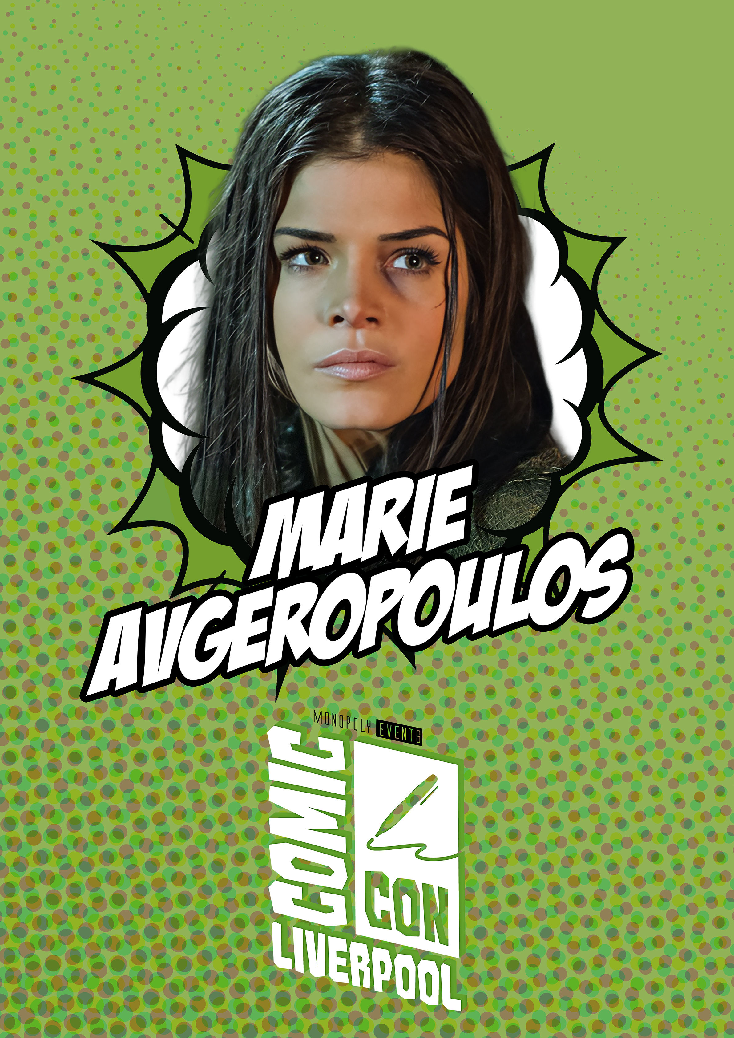 Marie Avgeropoulos Signed Comic Con Liverpool A0 Poster