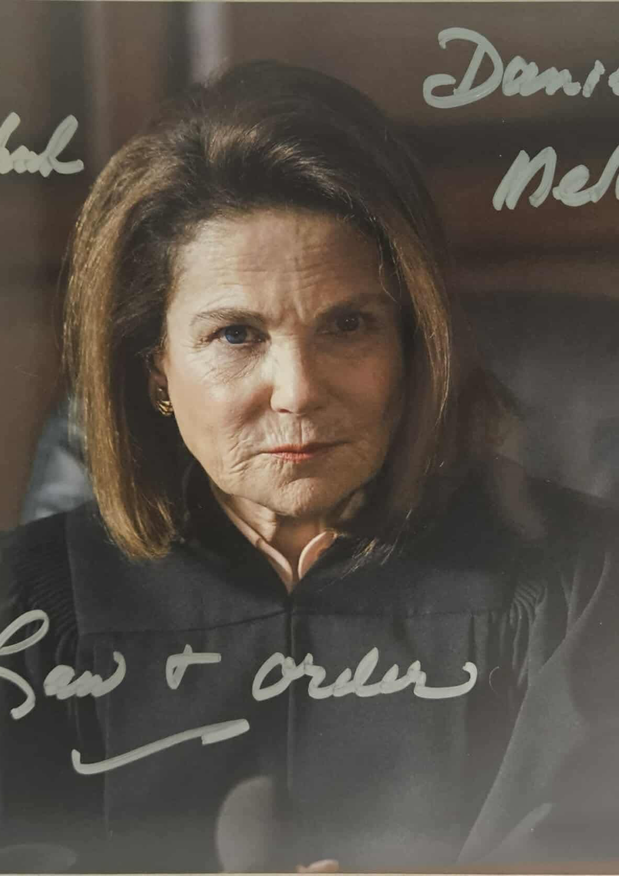 10x8" Danielle Judge Law & Order Signed in Silver by Tovah Feldshuh