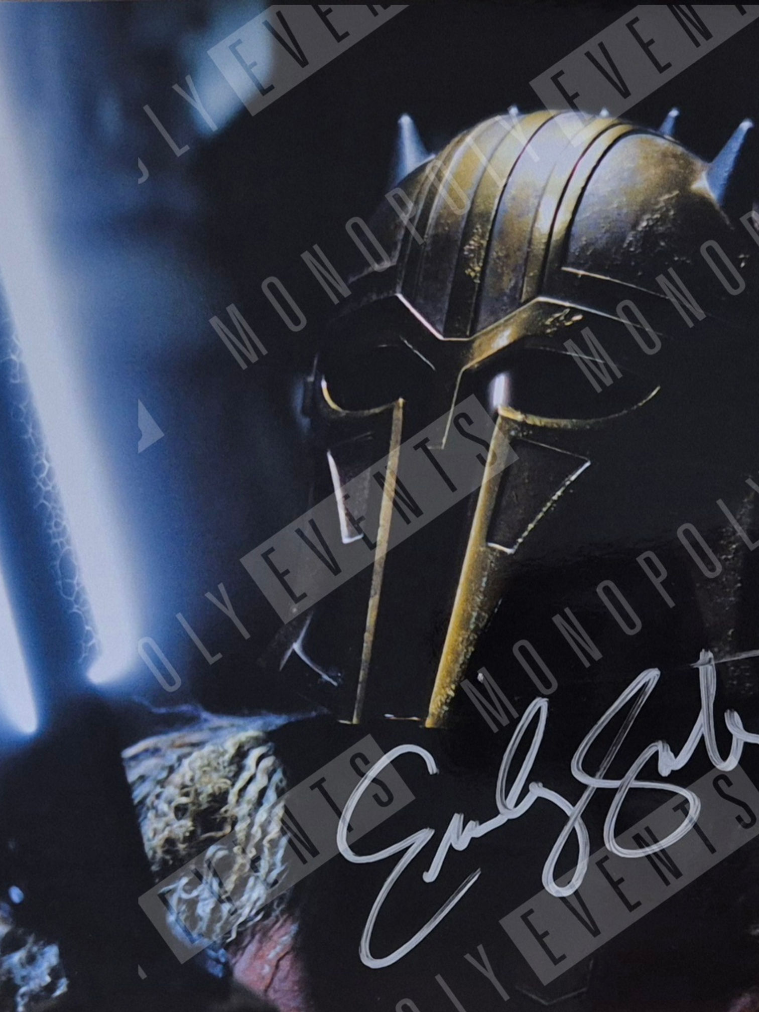 Emily Swallow Signed The Mandalorian Saber 10x8" Print