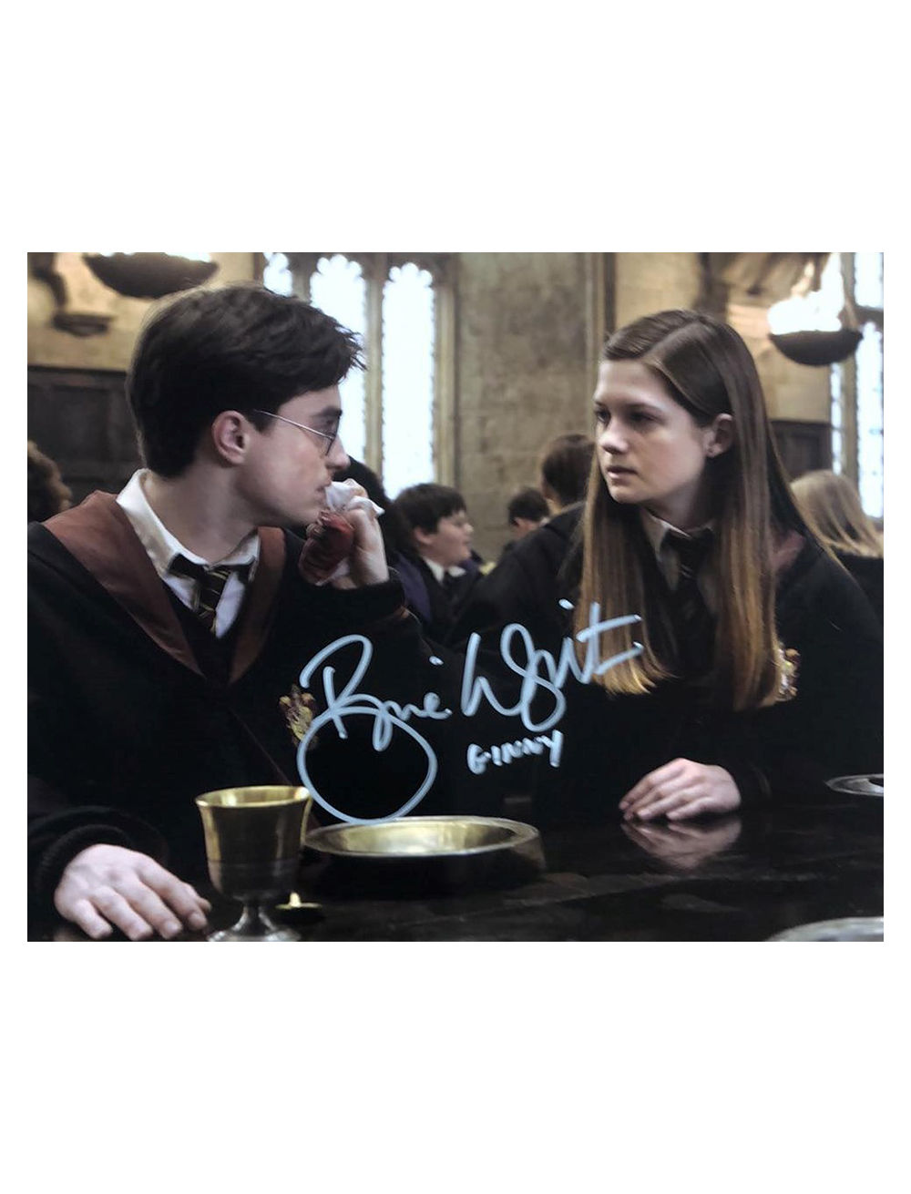 10x8" Harry Potter Print Signed by Bonnie Wright