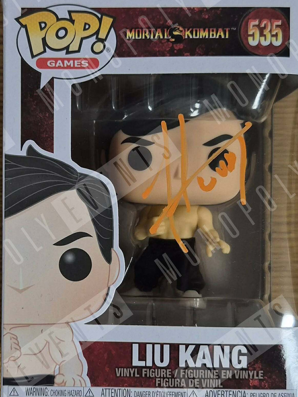 Thumbnail: Ludi Lin Signed Funko #535 Movies Mortal Kombat Liu Kang