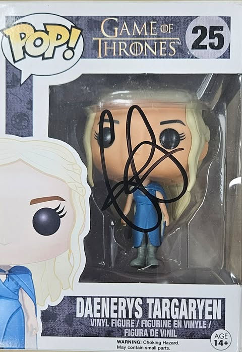 #25 Game of Thrones Daenerys Targaryen Funko Signed by Emilia Clarke