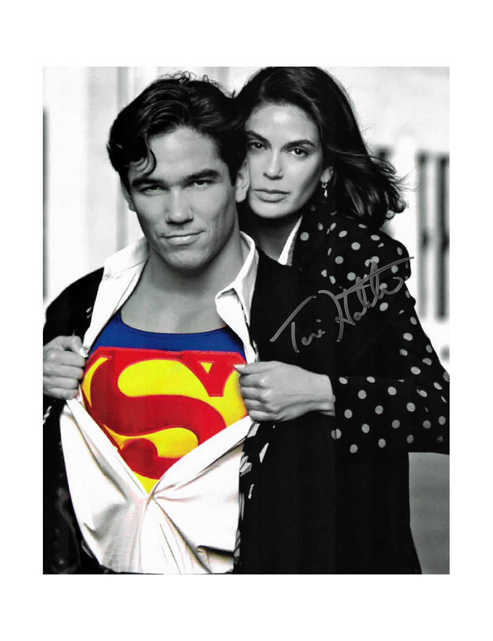8x10 Superman Print Signed by Teri Hatcher