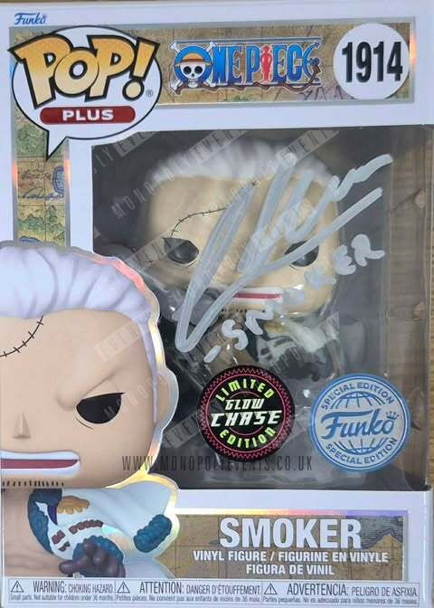 Callum Kerr Signed Funko #1914 Plus One Piece Smoker Chase