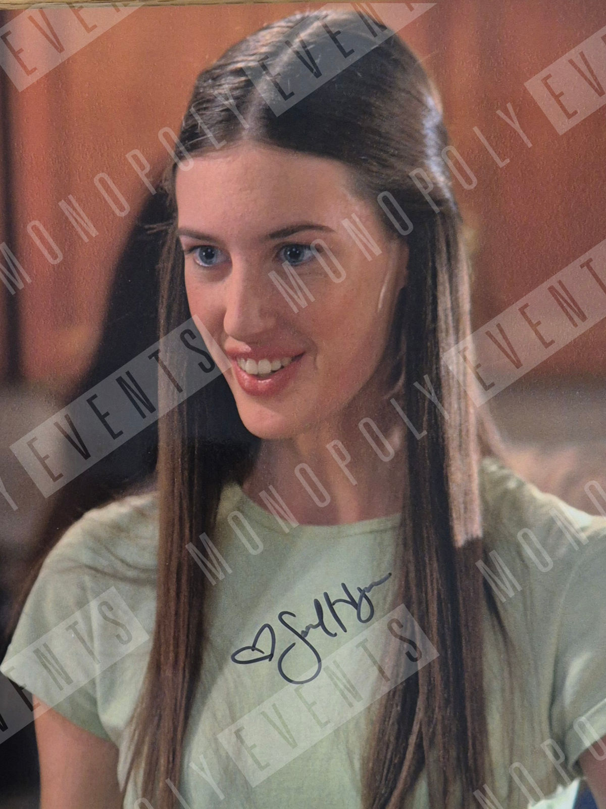 Sarah Hagan Signed Buffy the Vampire Slayer Smiling 8x10" Print