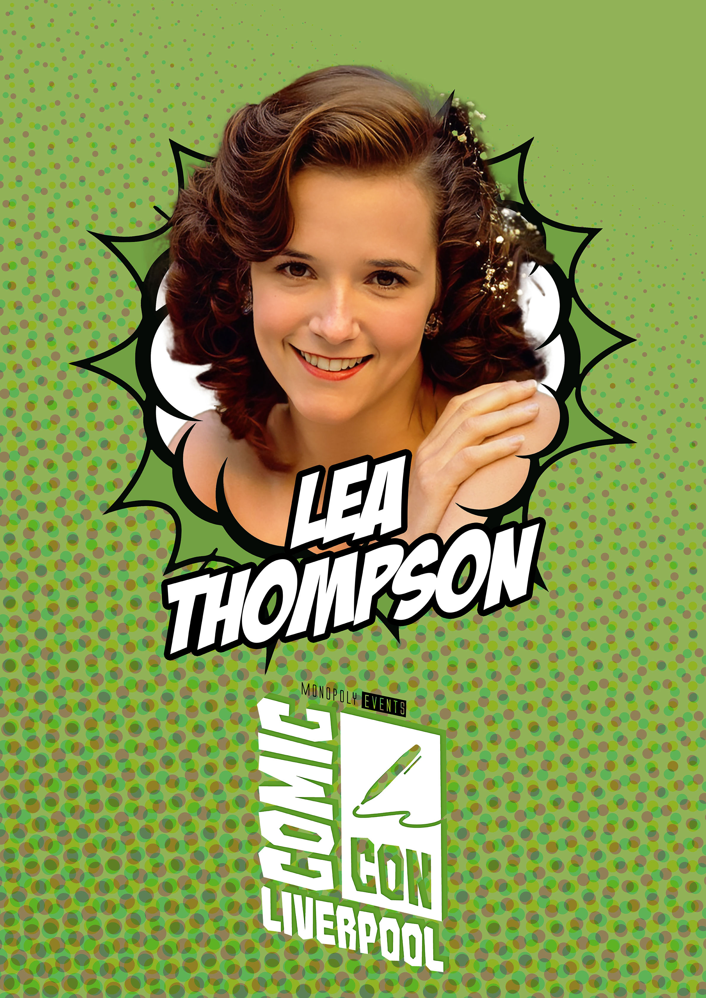 Lea Thompson Signed Comic Con Liverpool A0 Poster