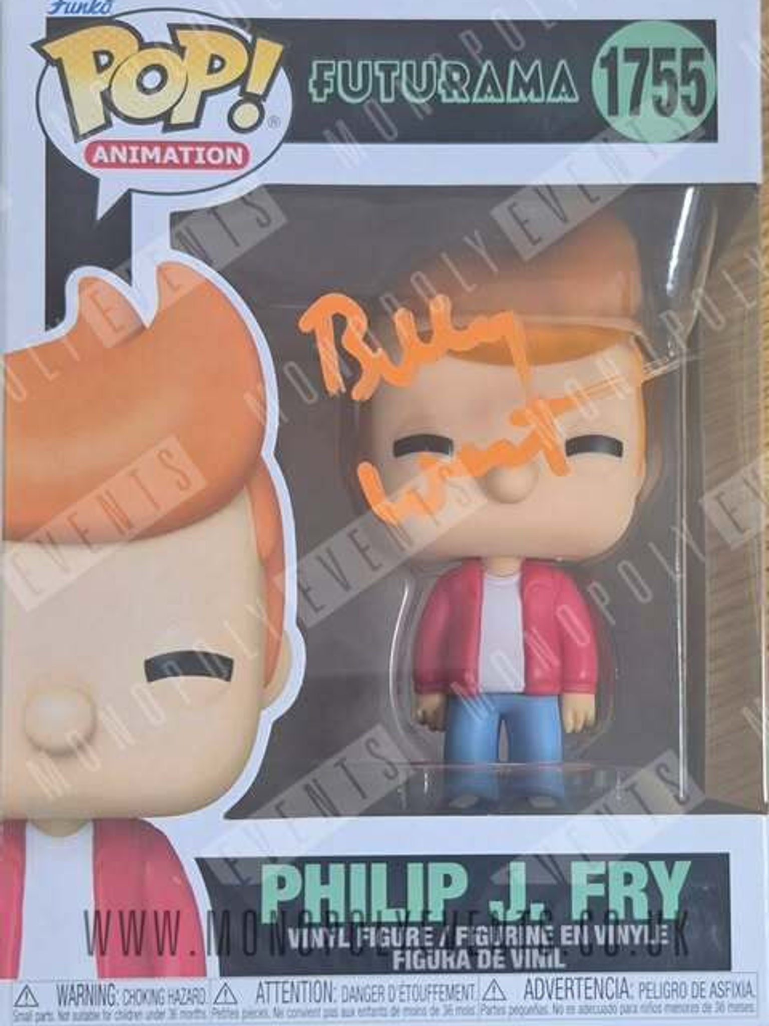 Billy West Signed Funko #1755 Animation Futurama Philip J. Fry
