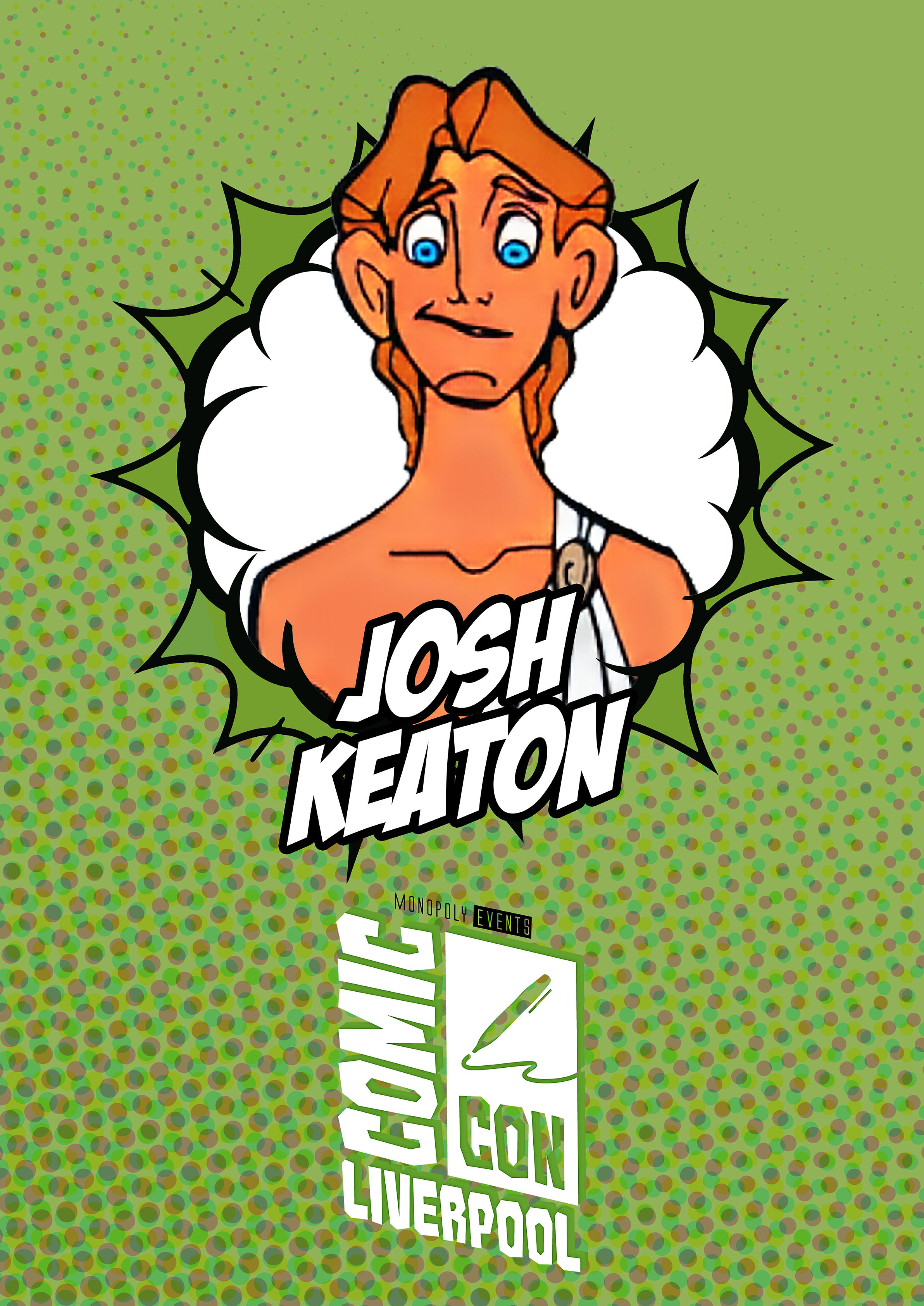 Josh Keaton Signed Comic Con Liverpool A0 Poster