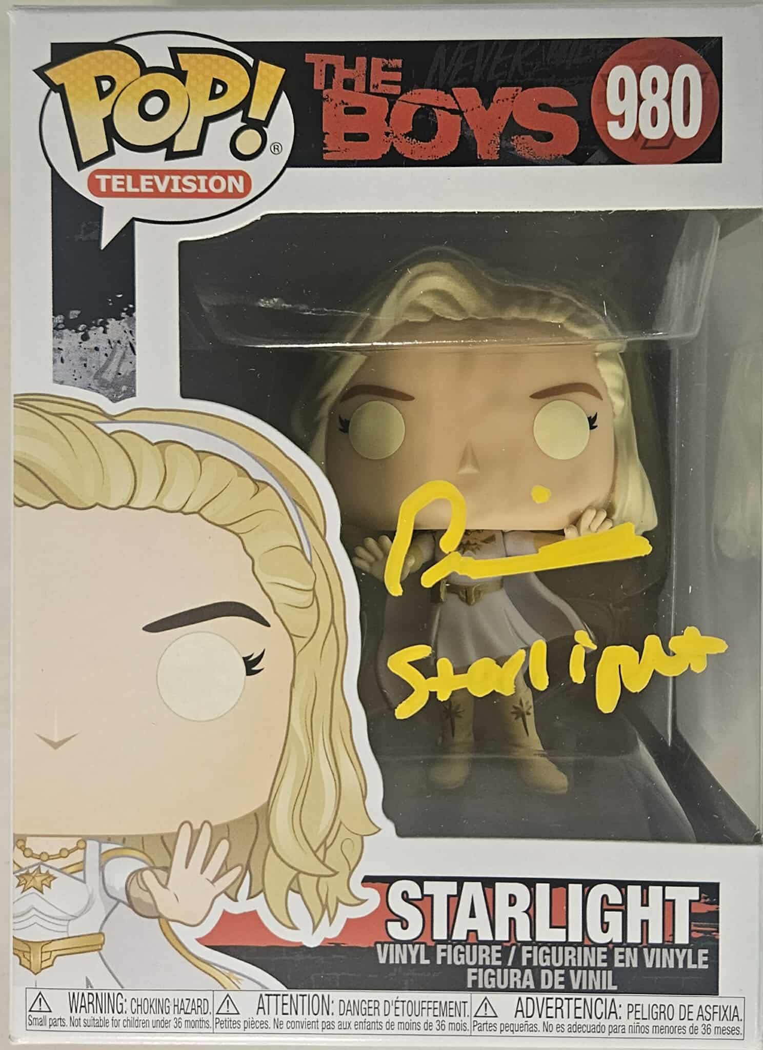 #980 Televsion The Boys Starlight Funko Signed by Erin Moriarty