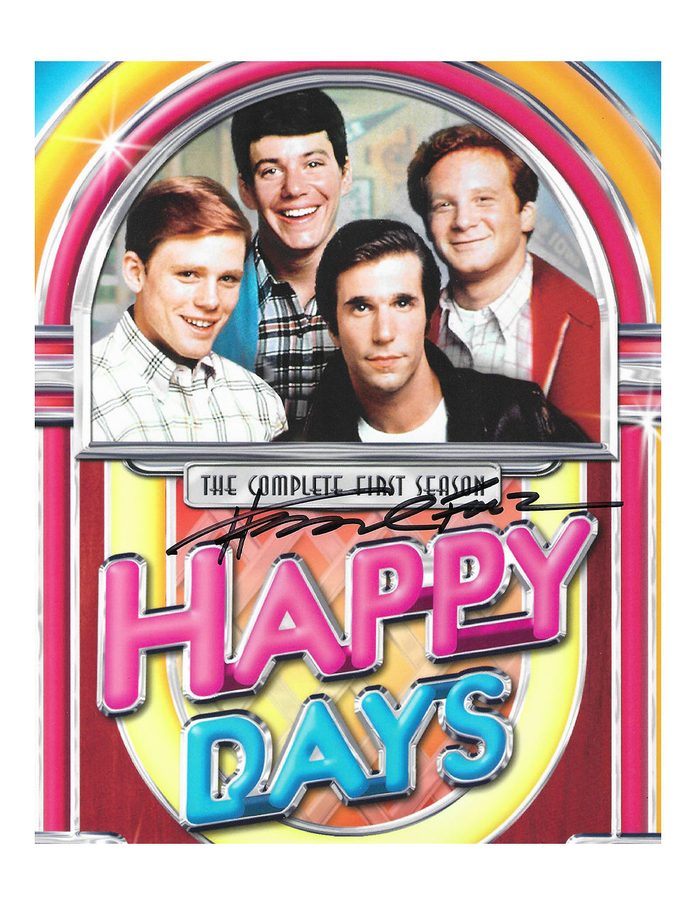 Thumbnail: Collection of 8x10 Fonzie Prints With Different Quotes Signed By Henry Winkler