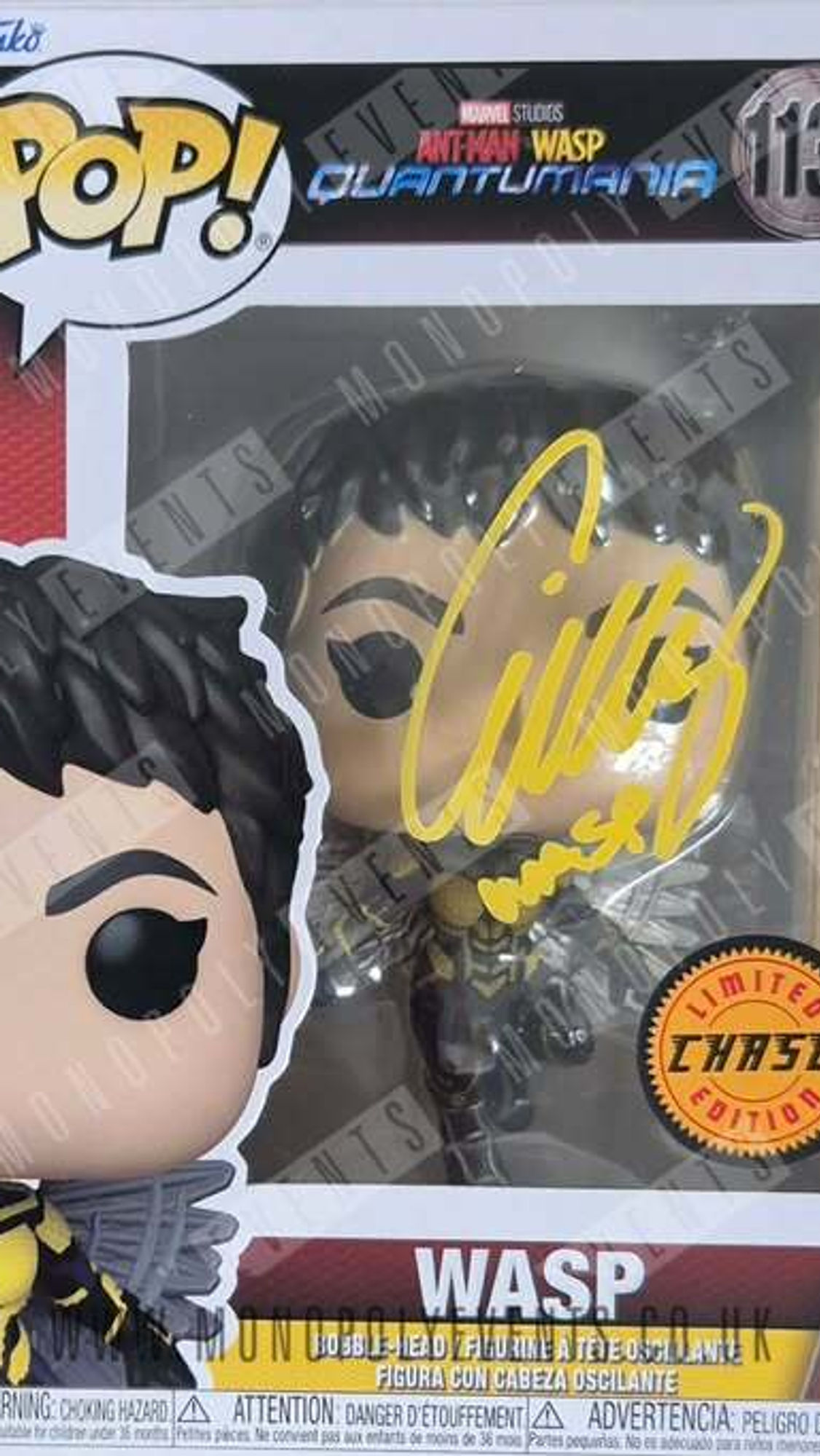 Evangeline Lilly Signed Funko #1138 Antman & Wasp Quantumania Wasp Chase