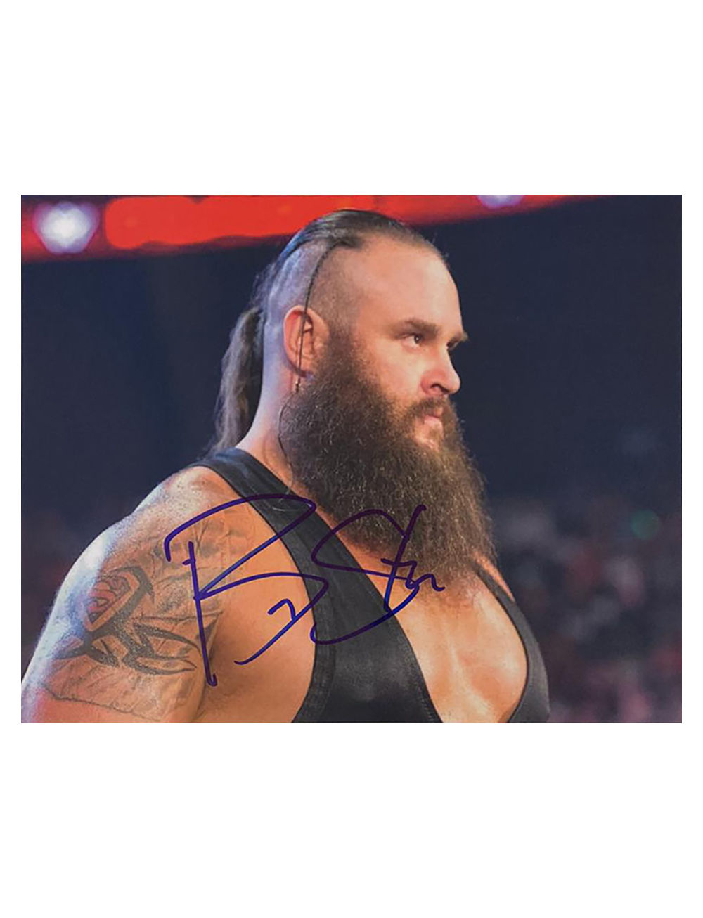10x8 Print Signed by Wrestling Superstar Braun Strowman