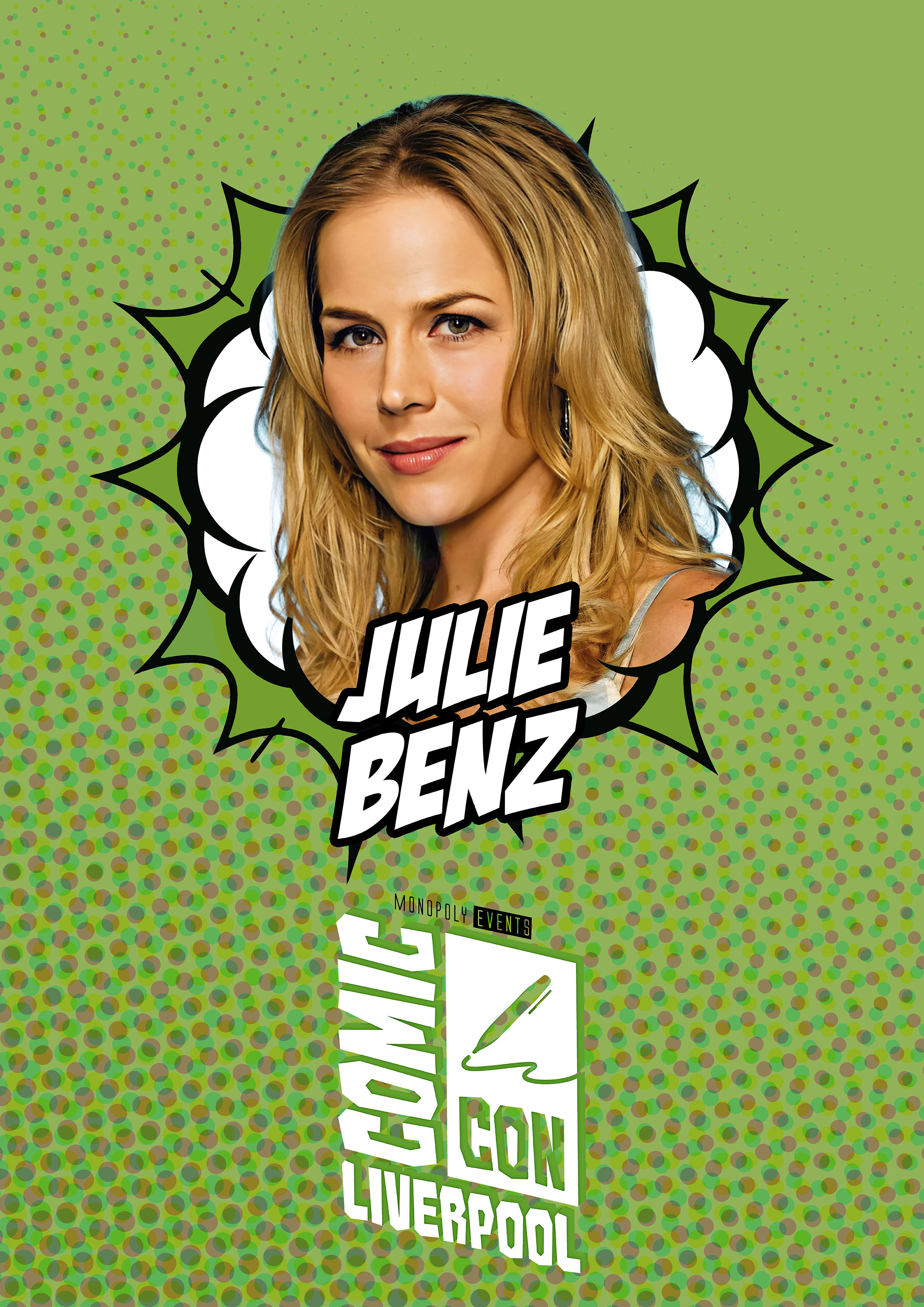 Julie Benz Signed Comic Con Liverpool A0 Poster
