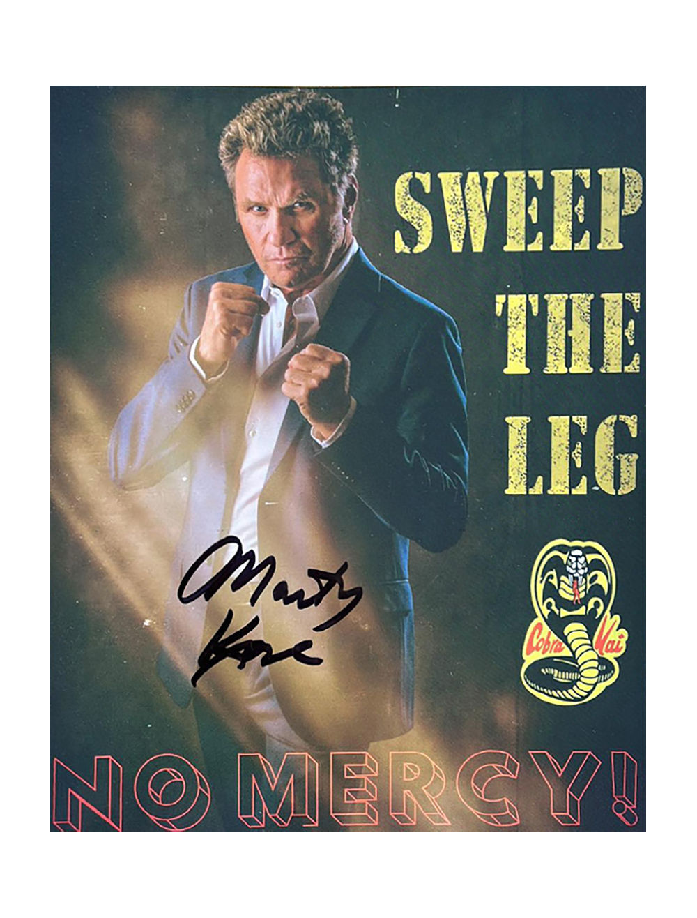 8x10" Cobra Kai Print Signed by Martin Kove