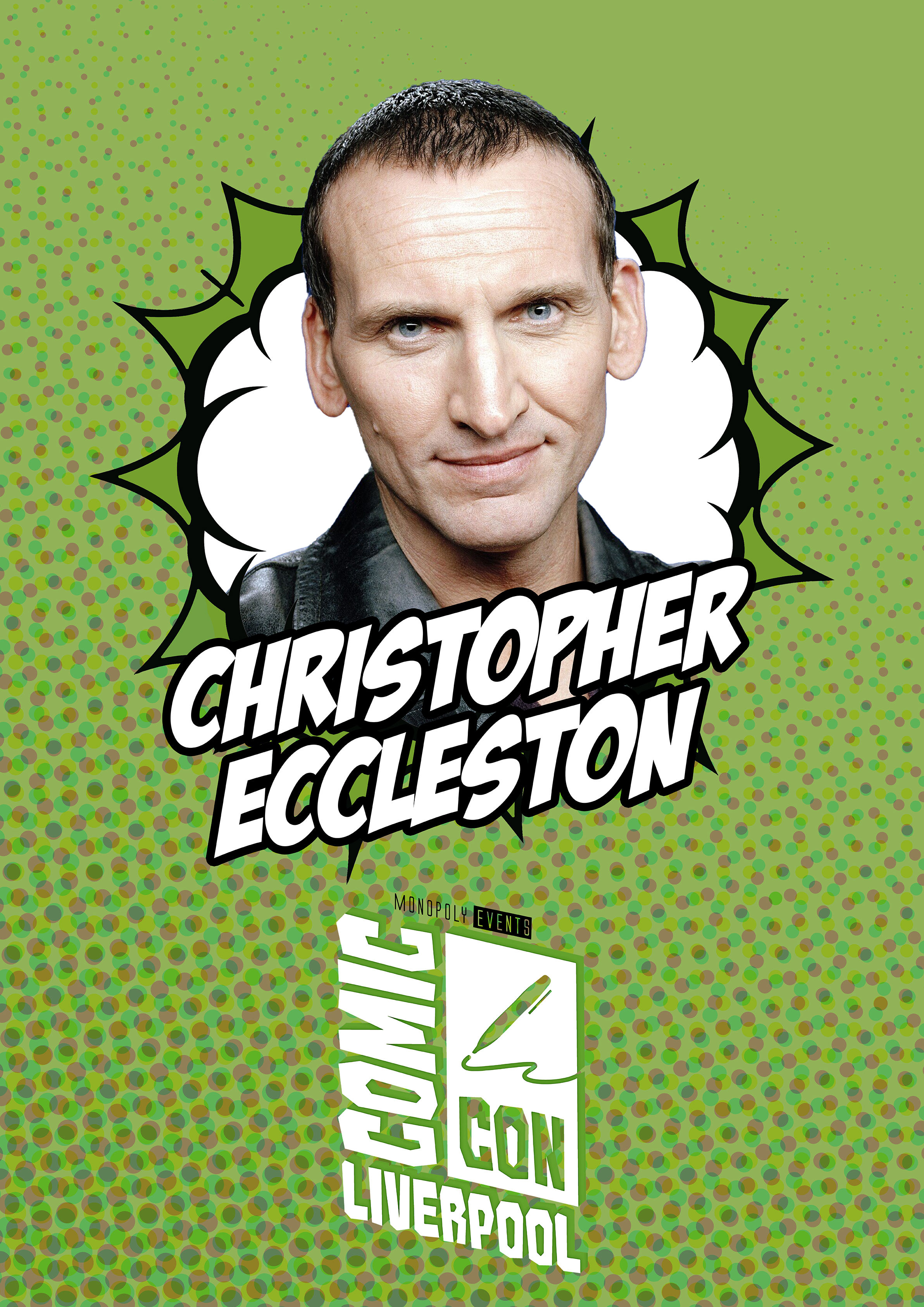 Christopher Eccleston Signed Comic Con Liverpool A0 Poster
