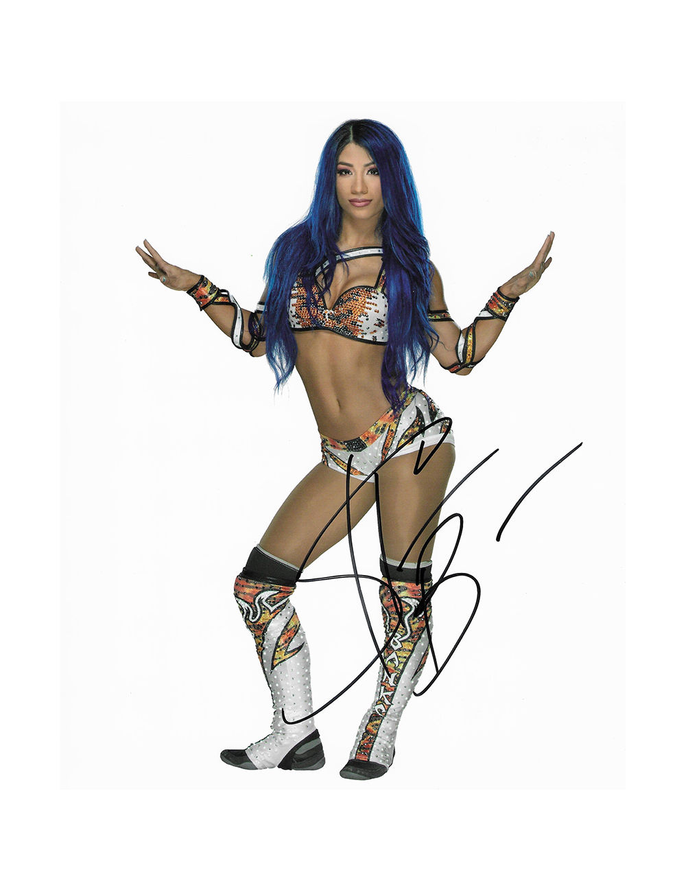 8x10 Print Signed by Wrestling Superstar Sasha Banks