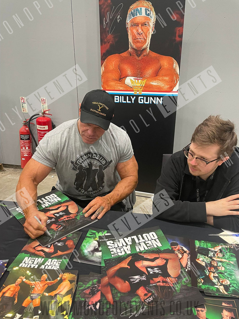 Thumbnail: 10x8" Print Signed by New Age Outlaws - Road Dogg & Billy Gunn