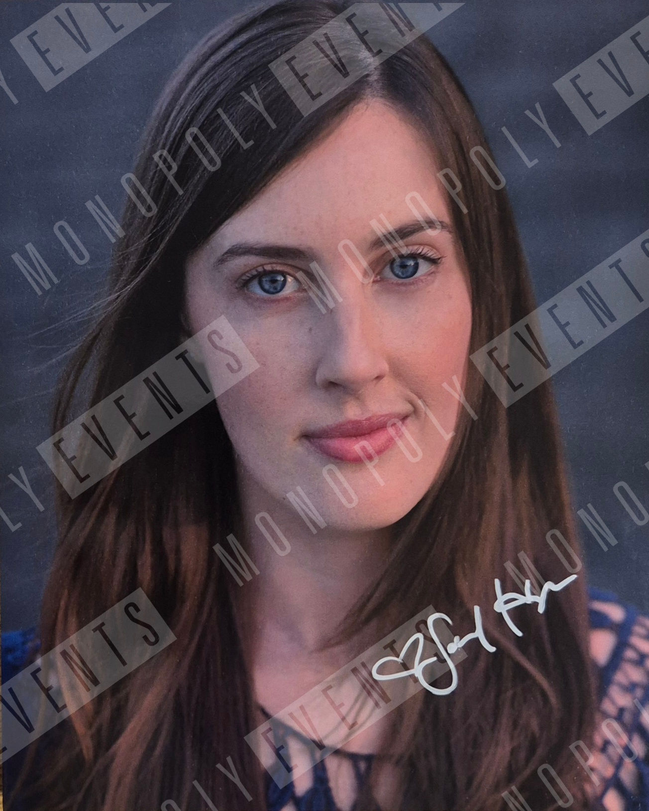 Sarah Hagan Signed Headshot 8x10" Print